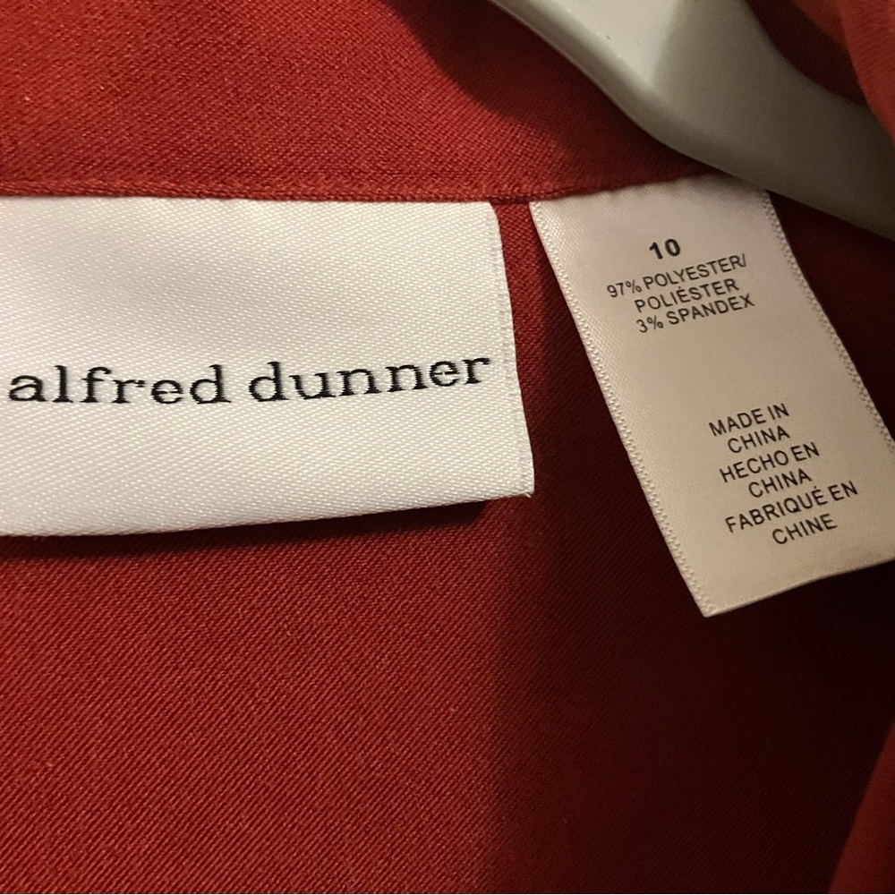 Alfred Dunner Rust Button-Up Blazer Women’s Size 10 - Picture 3 of 6